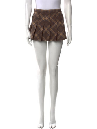 Danielle Guizio Wool Mini Skirt