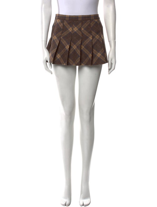 Danielle Guizio Wool Mini Skirt