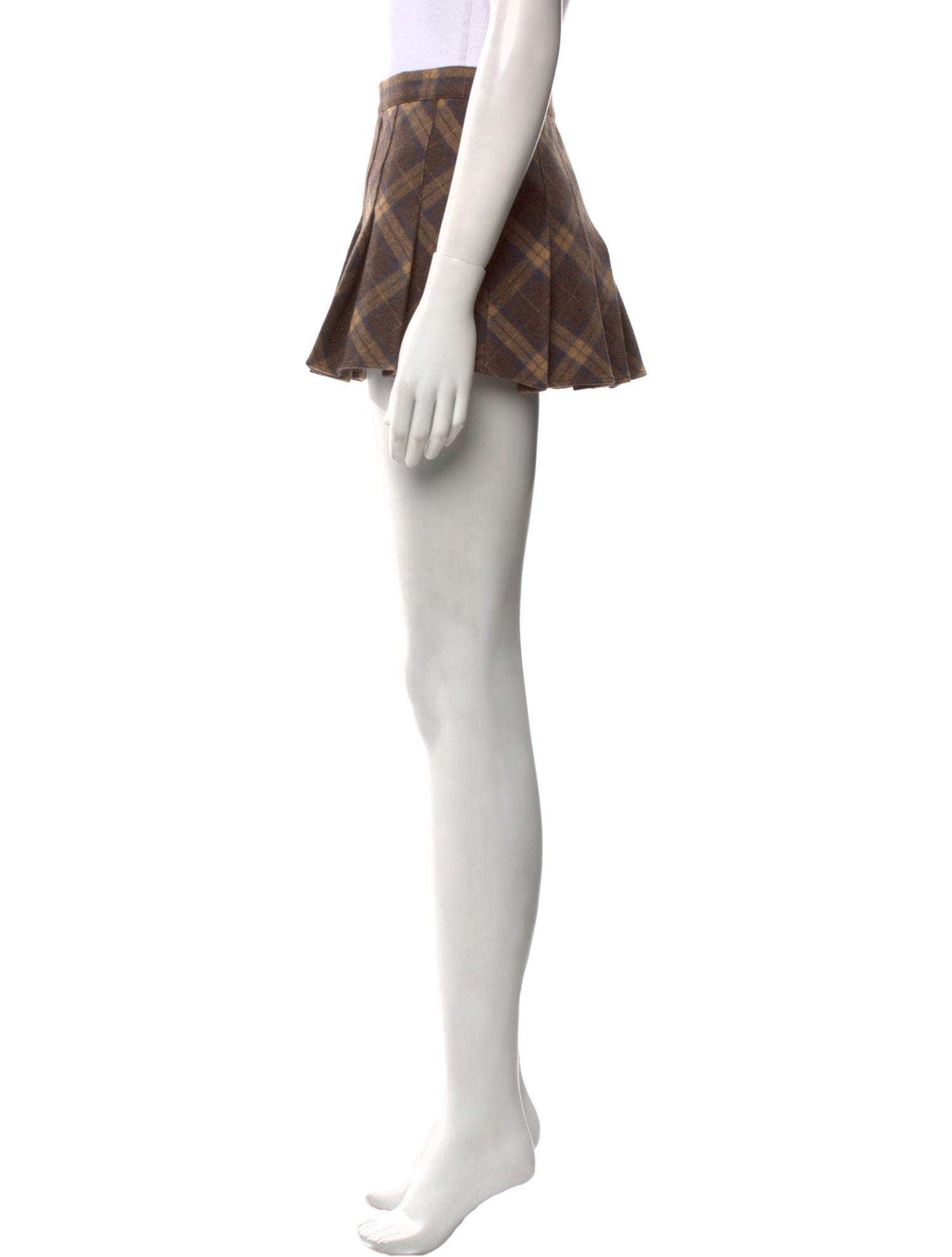 Danielle Guizio Wool Mini Skirt