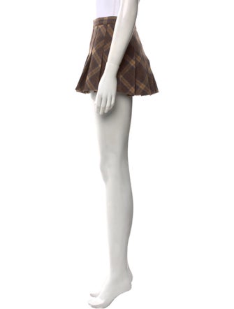 Danielle Guizio Wool Mini Skirt