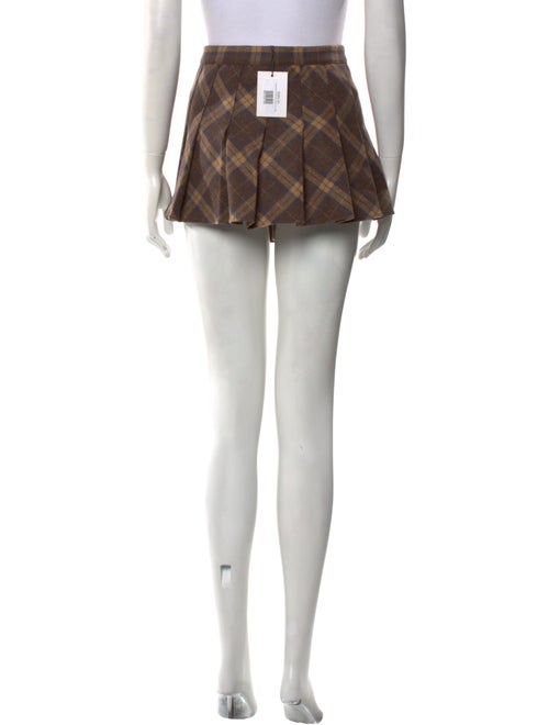 Danielle Guizio Wool Mini Skirt