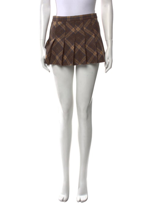 Danielle Guizio Wool Mini Skirt
