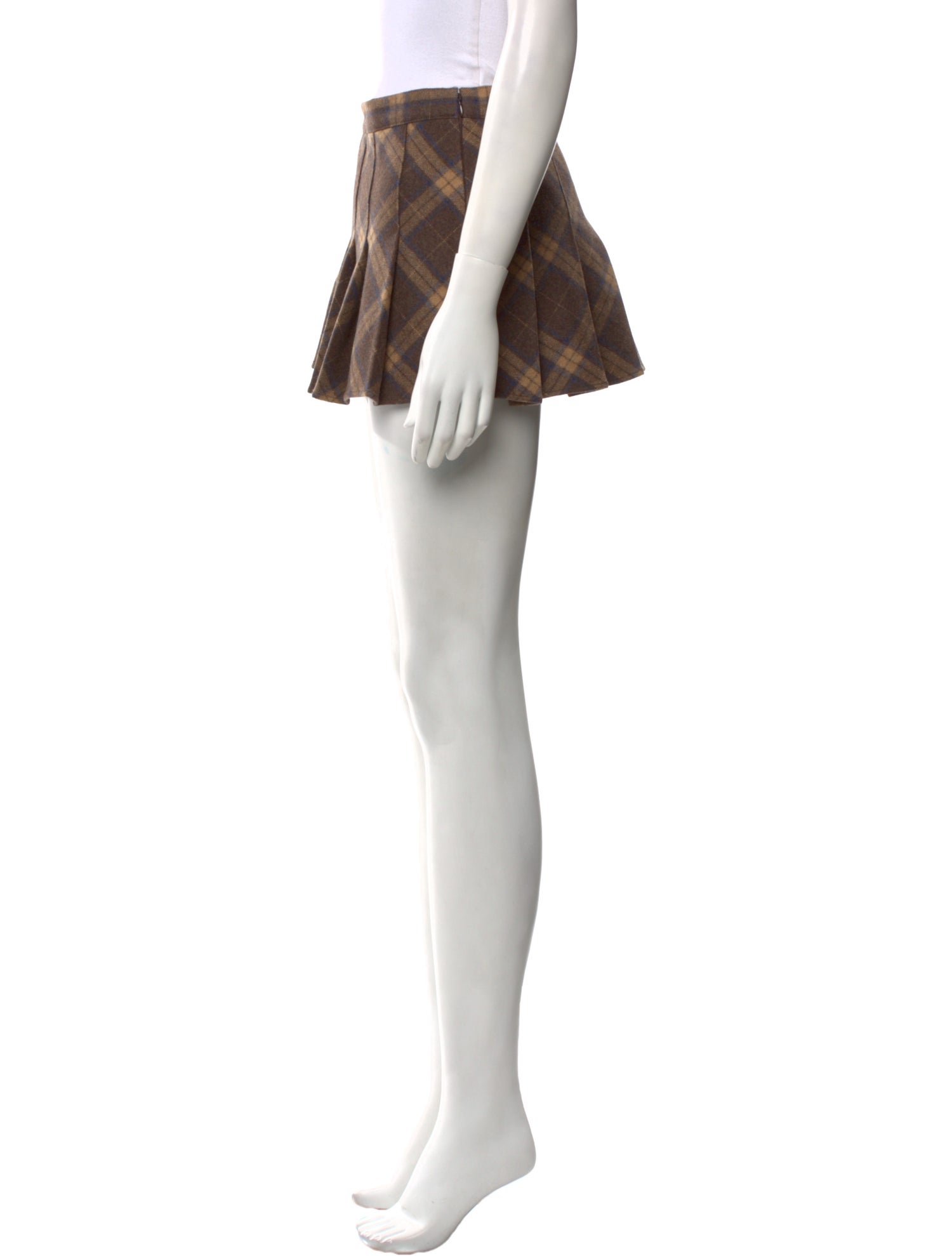 Danielle Guizio Wool Mini Skirt