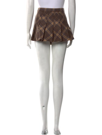 Danielle Guizio Wool Mini Skirt