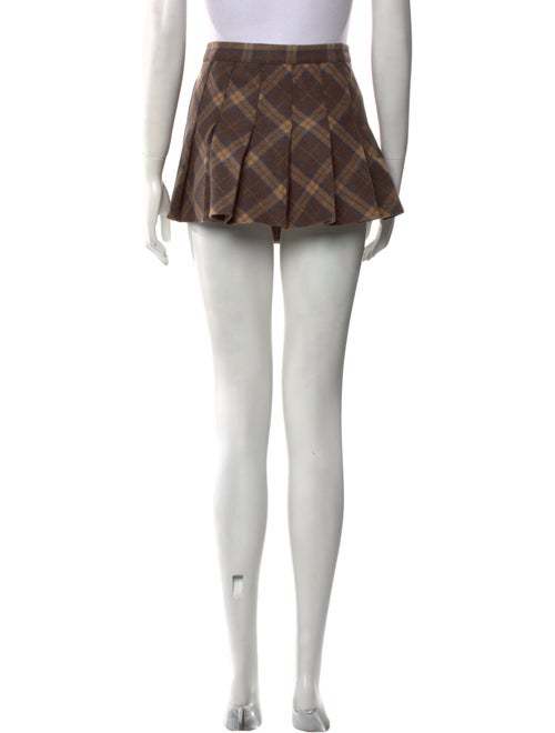 Danielle Guizio Wool Mini Skirt