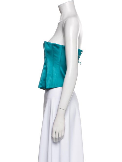 Danielle Guizio Strapless Crop Top