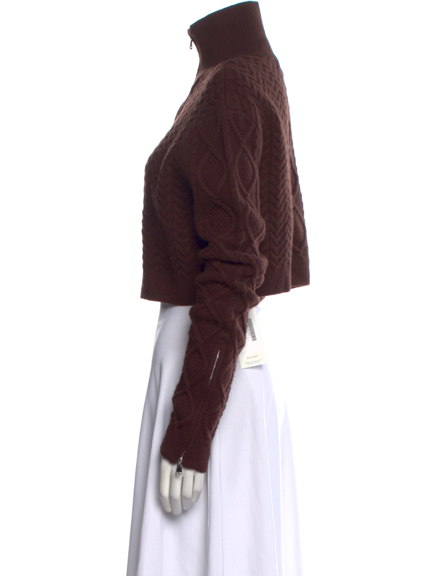 Danielle Guizio Wool Mock Neck Sweater