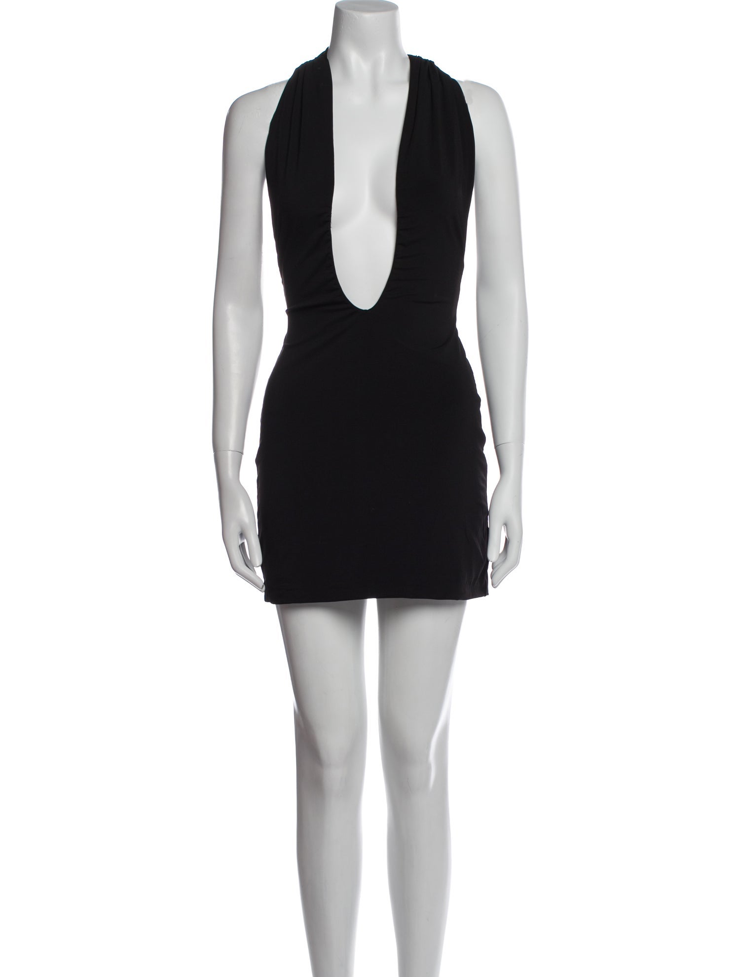 Danielle Guizio V-Neck Mini Dress