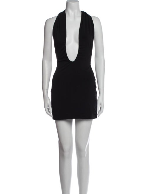 Danielle Guizio V-Neck Mini Dress