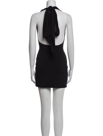 Danielle Guizio V-Neck Mini Dress