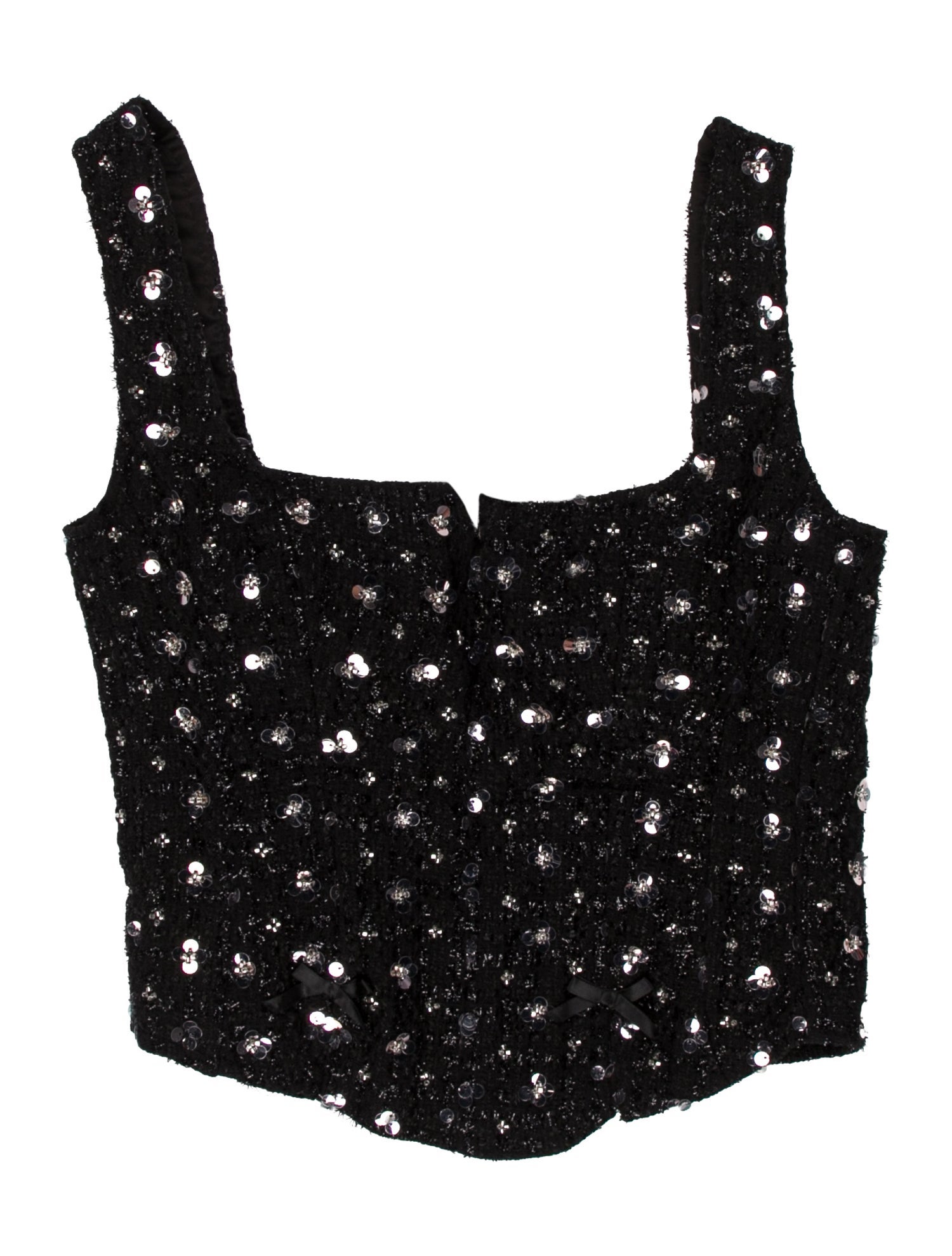 Danielle Guizio Square Neckline Sleeveless Crop Top w/ Tags