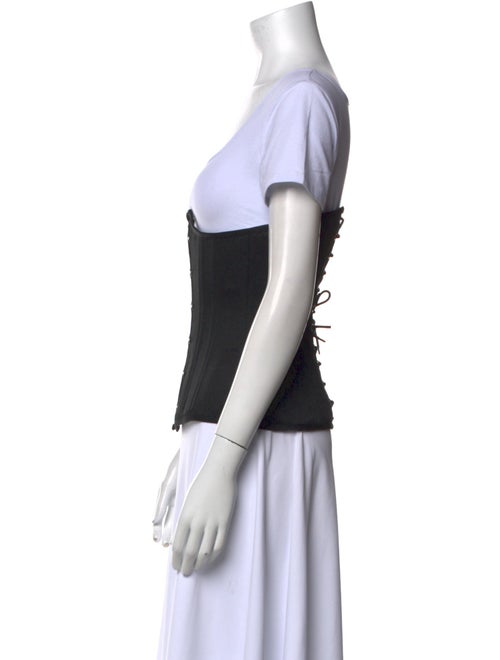 Danielle Guizio Square Neckline Short Sleeve T-Shirt