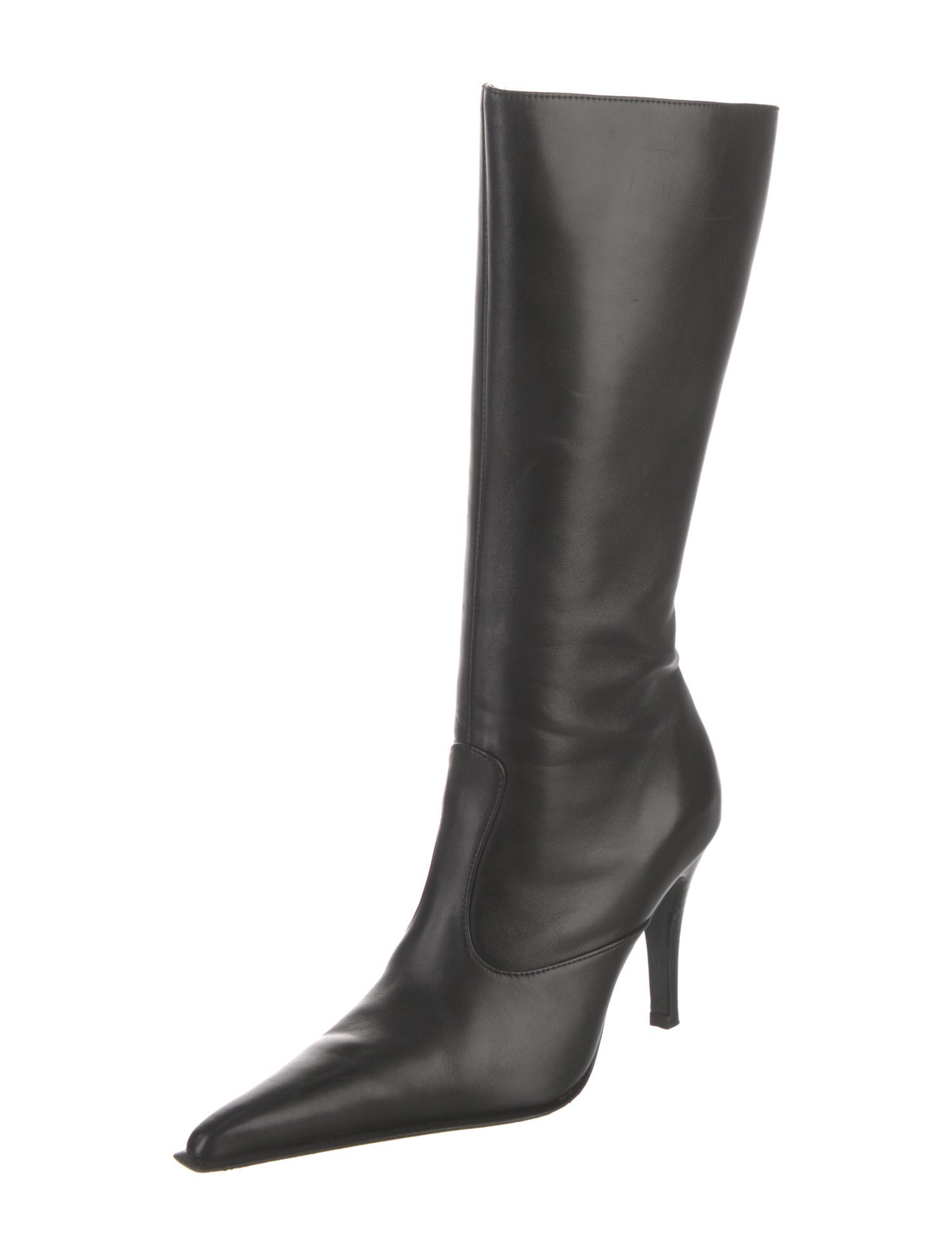 Danielle Guizio Leather Sock Boots