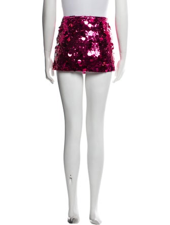 Danielle Guizio Sequin Mini Skirt