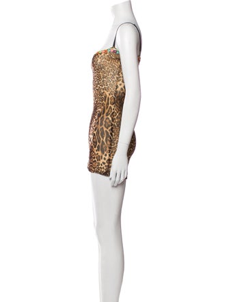 Danielle Guizio Animal Print Mini Dress