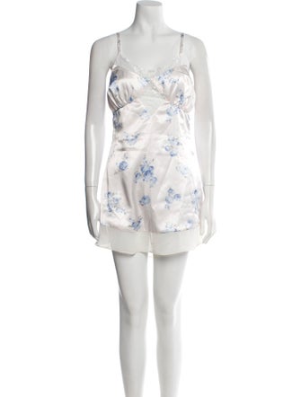 Danielle Guizio Floral Print Mini Dress