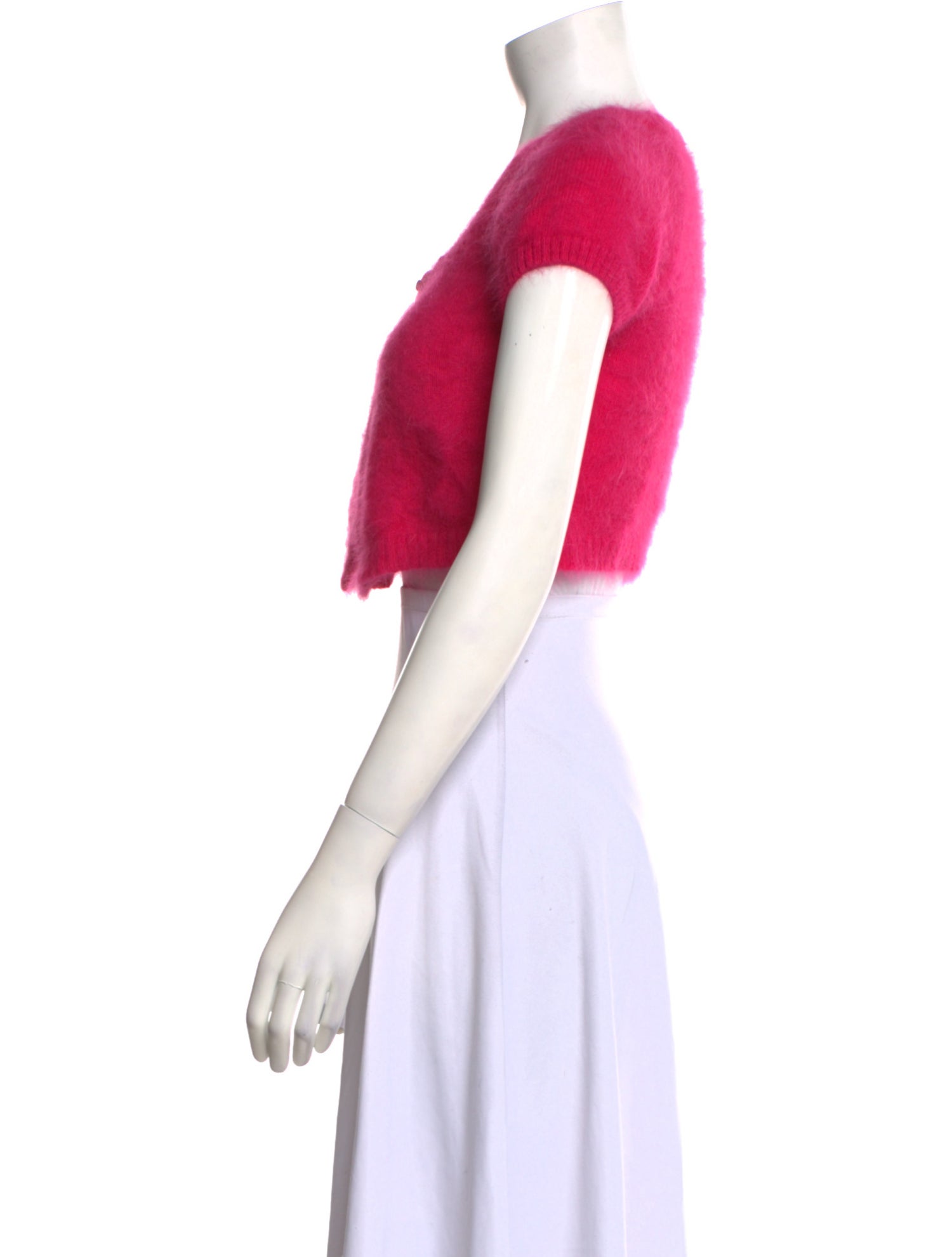 Danielle Guizio Angora Scoop Neck Sweater