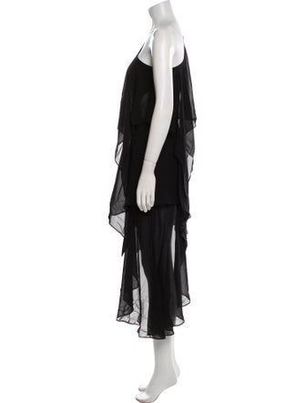 Danielle Guizio One-Shoulder Long Dress