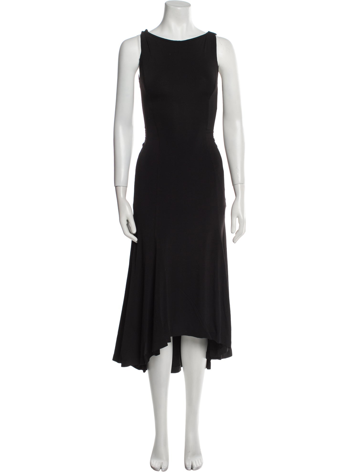 Danielle Guizio Bateau Neckline Long Dress