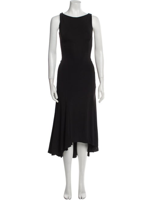 Danielle Guizio Bateau Neckline Long Dress