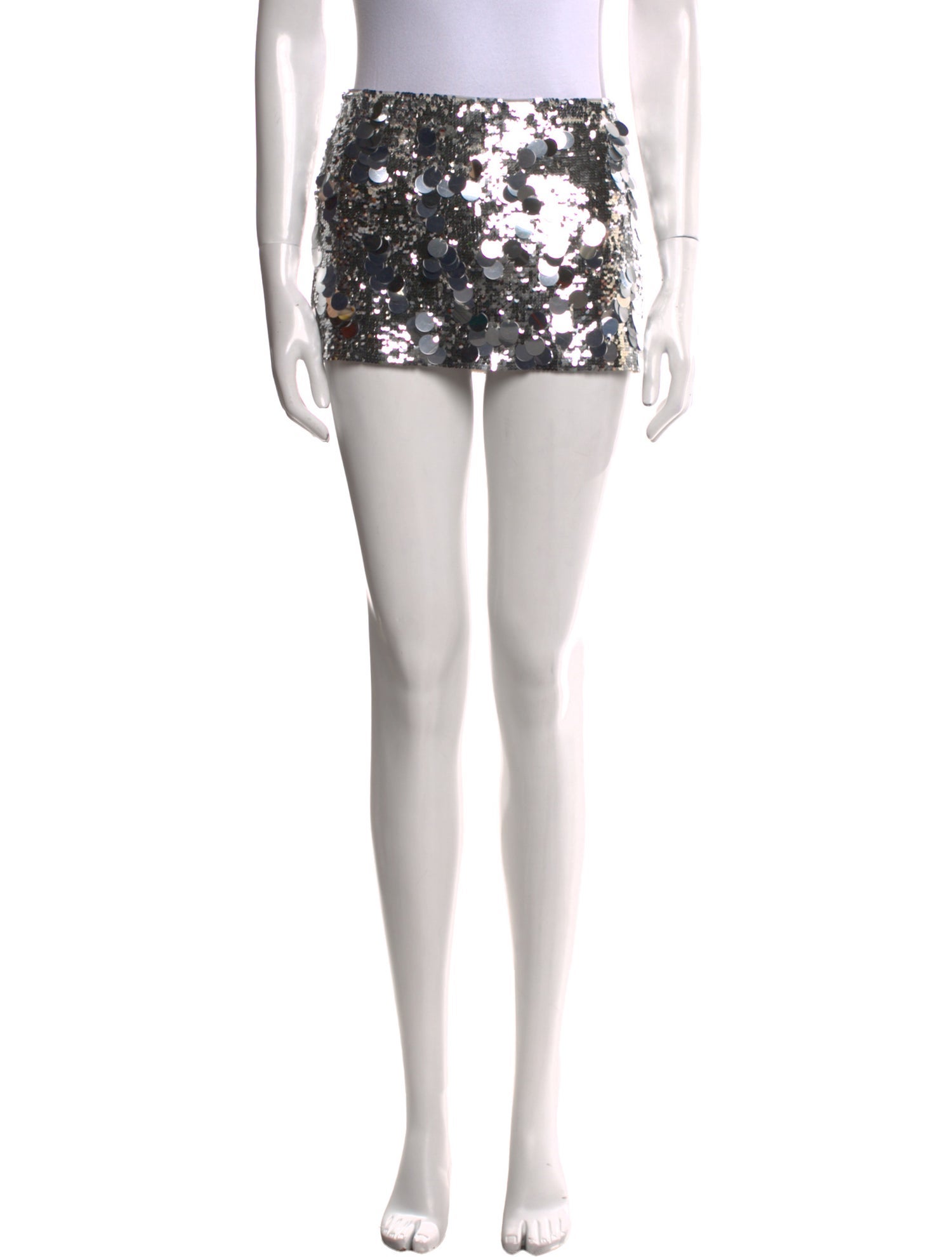 Danielle Guizio Sequin Embellishments Mini Skirt