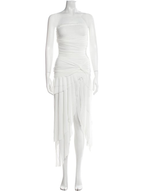 Danielle Guizio Strapless Midi Length Dress