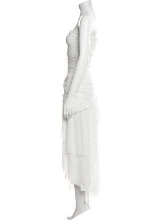 Danielle Guizio Strapless Midi Length Dress