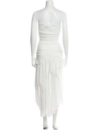 Danielle Guizio Strapless Midi Length Dress