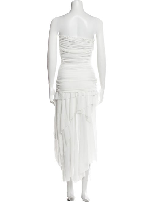 Danielle Guizio Strapless Midi Length Dress