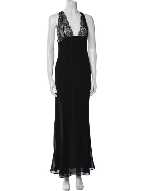 Danielle Guizio V-Neck Long Dress
