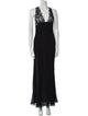 Danielle Guizio V-Neck Long Dress