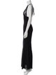 Danielle Guizio V-Neck Long Dress