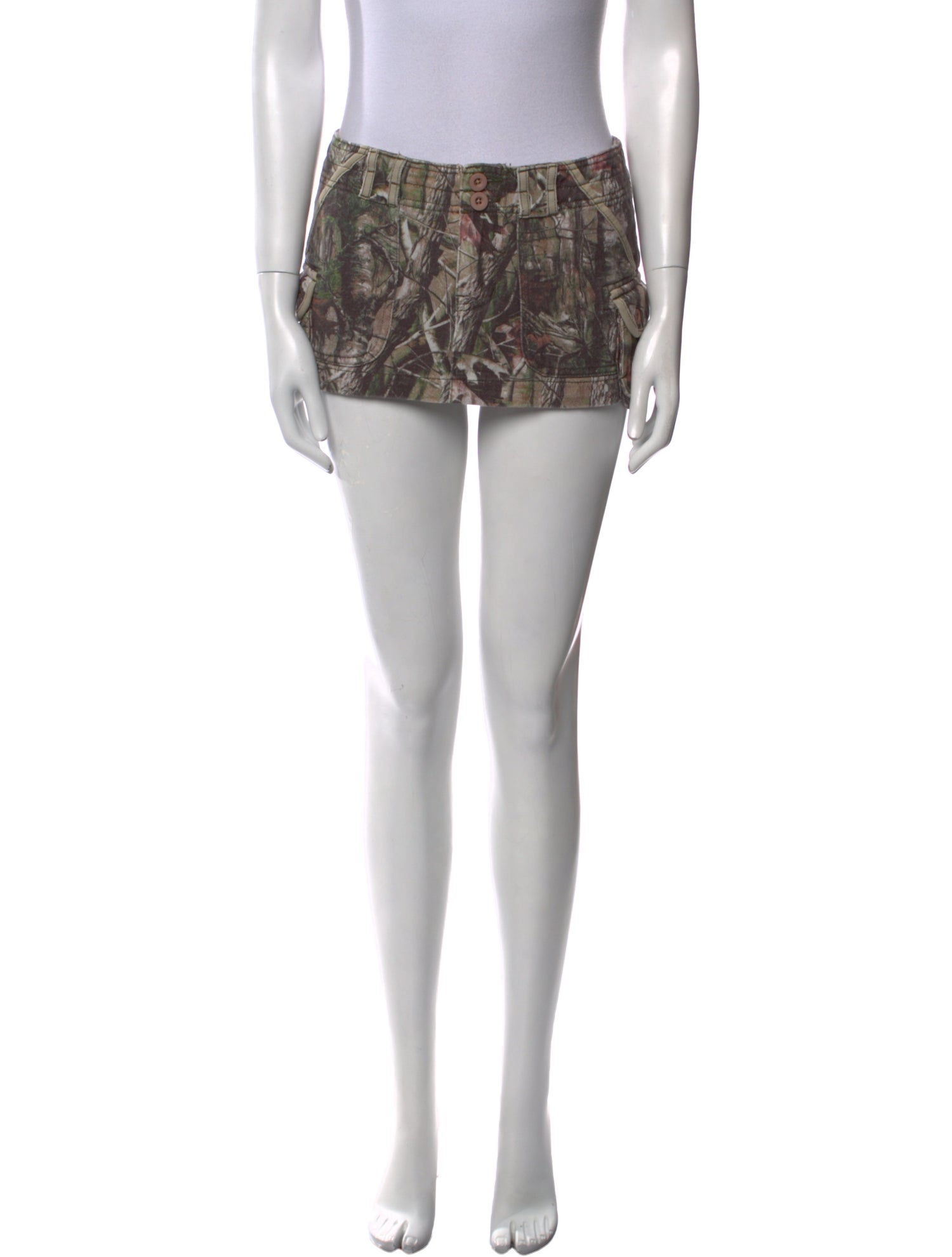 Danielle Guizio Printed Mini Skirt