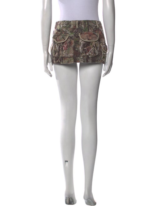 Danielle Guizio Printed Mini Skirt