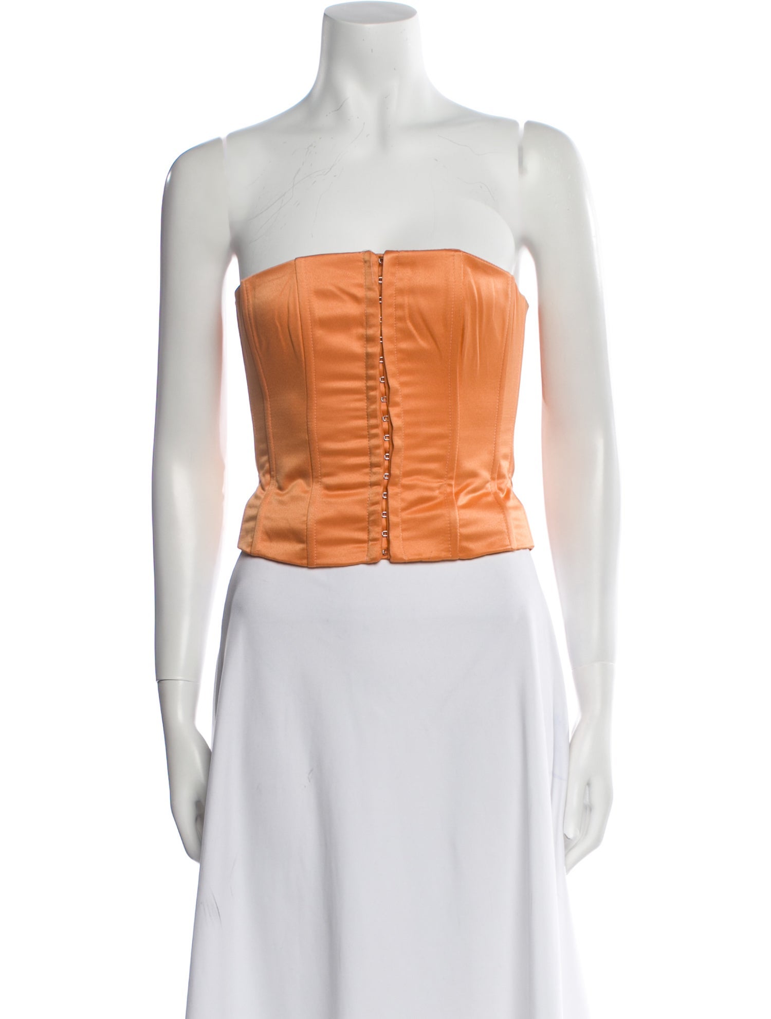 Danielle Guizio Strapless Crop Top