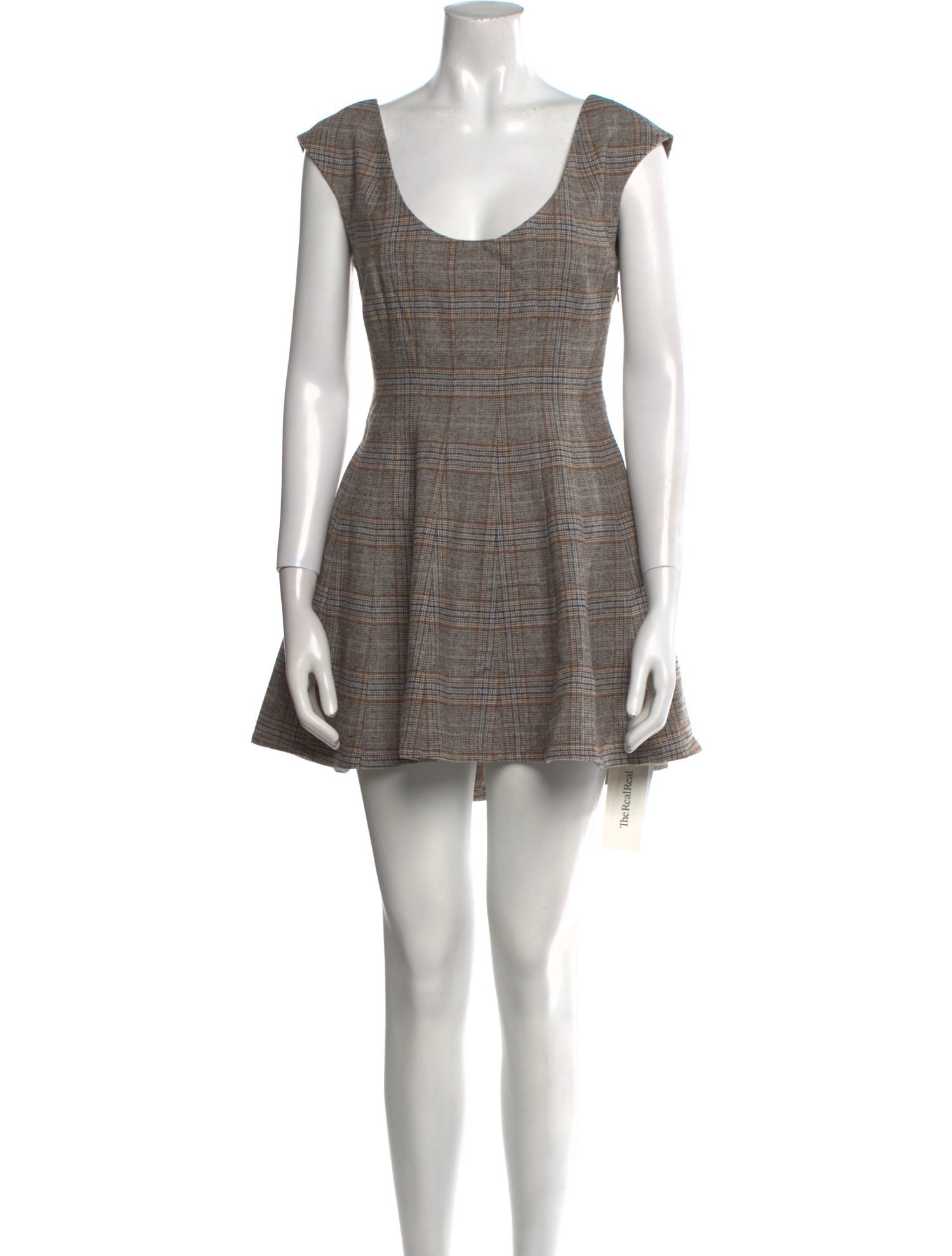 Danielle Guizio Plaid Print Mini Dress w/ Tags