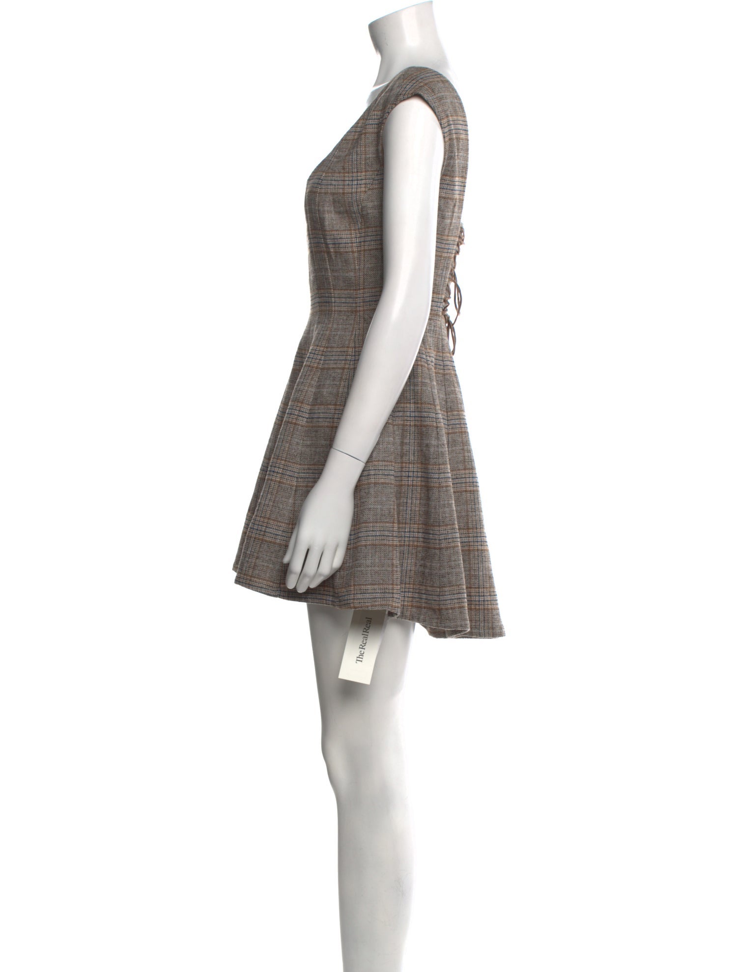 Danielle Guizio Plaid Print Mini Dress w/ Tags