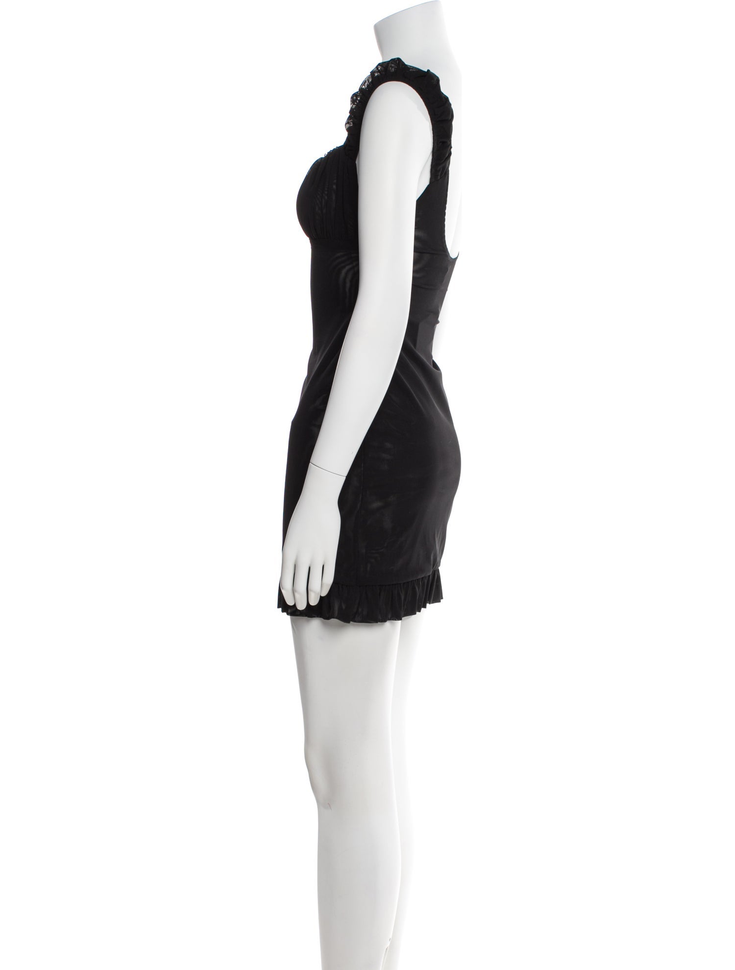 black long sleeve ribbed mini dress Black Ribbed Knit Scoop Neck Long Sleeve Mini Dress