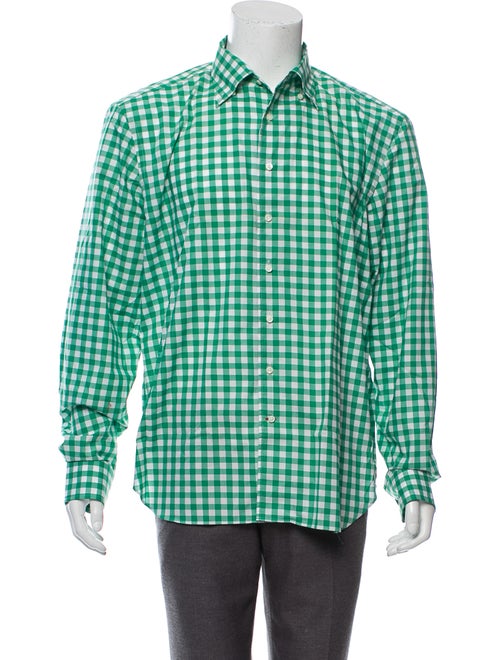 Daniel Cremieux Gingham Dress Shirt green
