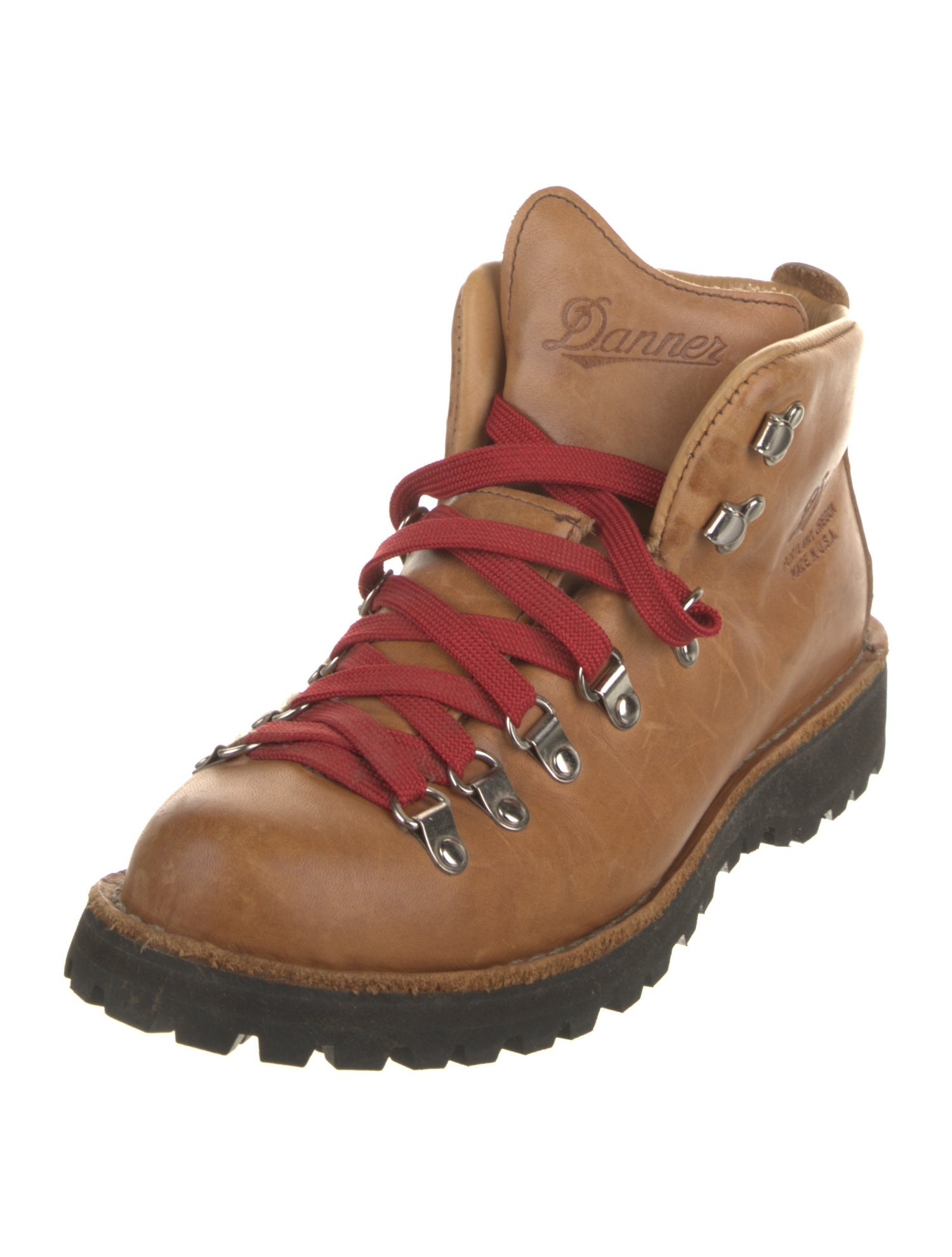 Danner Leather Colorblock Pattern Lace-Up Boots