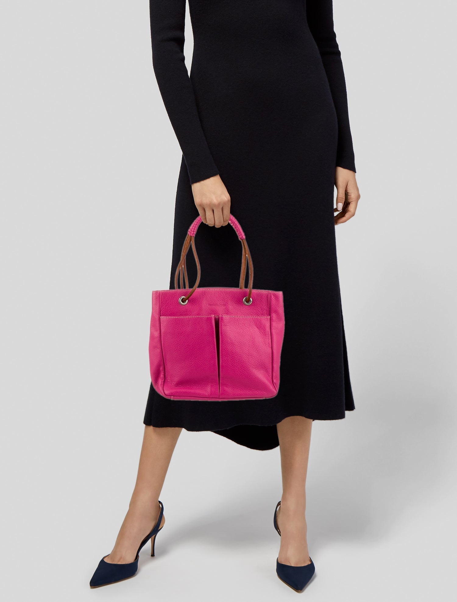 Daniella Ortiz Leather Top Handle Bag