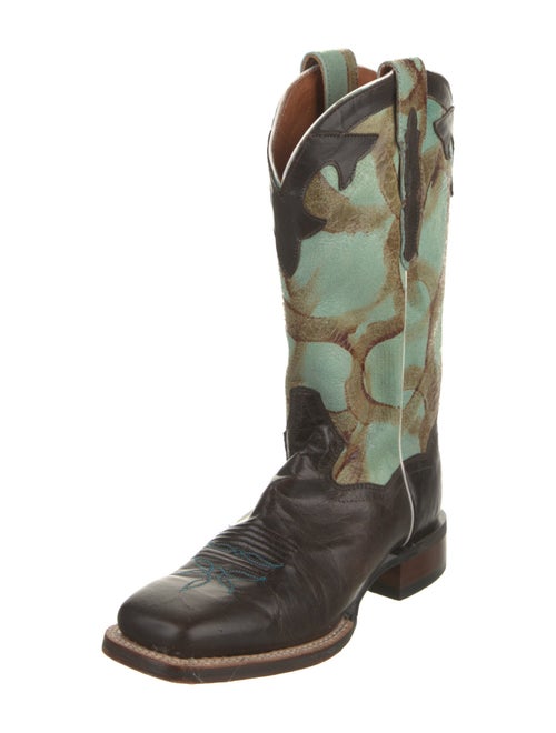 Dan Post Leather Printed Western Boots