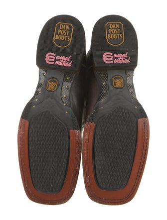 Dan Post Leather Printed Western Boots