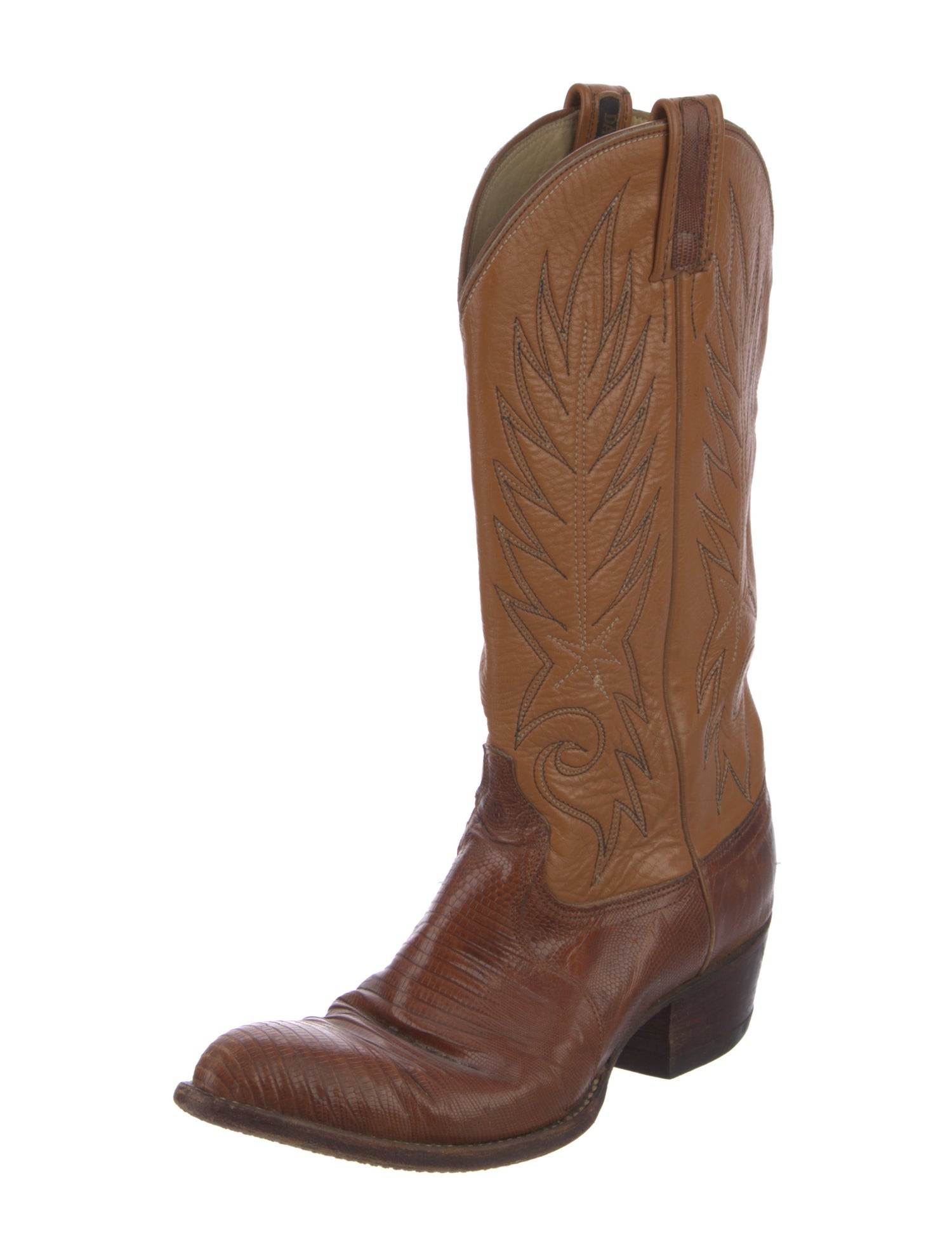 Dan Post Lizard Animal Print Western Boots