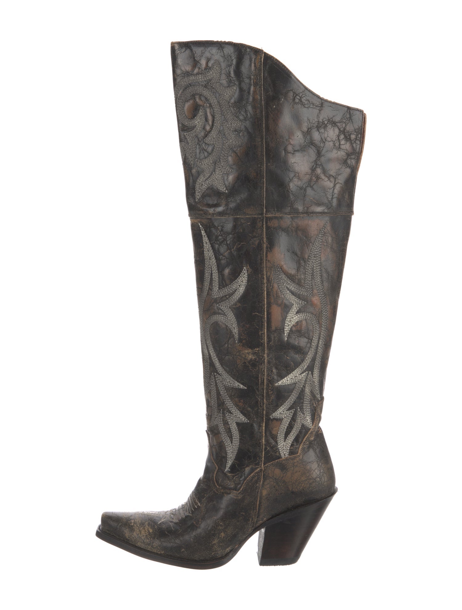 Dan Post Leather Printed Boots