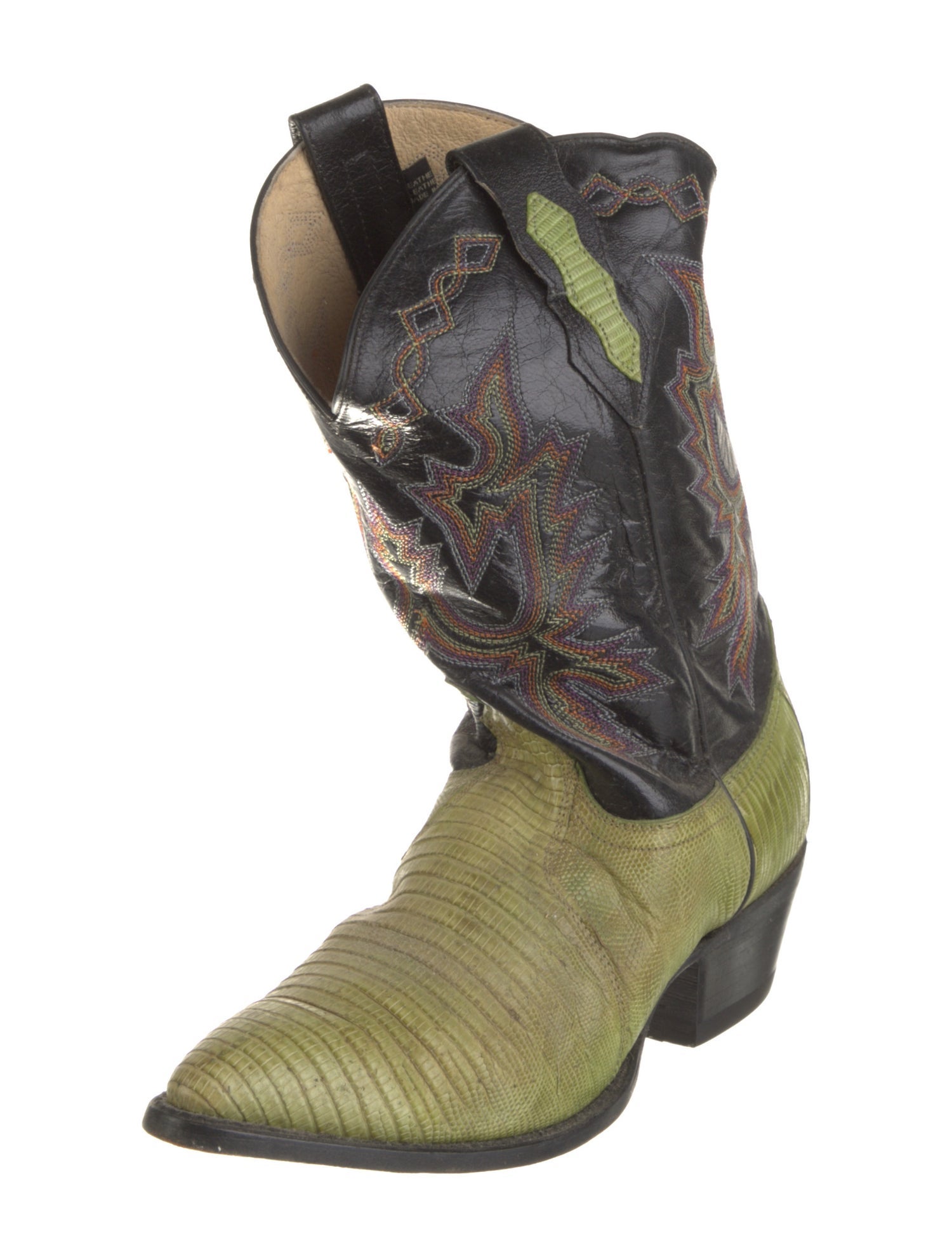 Dan Post Leather Patterned Western Boots