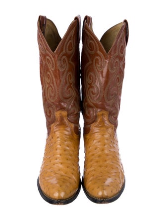 Dan Post Leather Patterned Western Boots