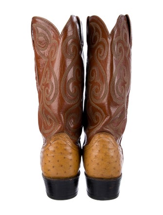 Dan Post Leather Patterned Western Boots