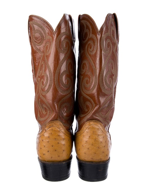 Dan Post Leather Patterned Western Boots