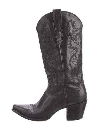 Dan Post Leather Patterned Western Boots